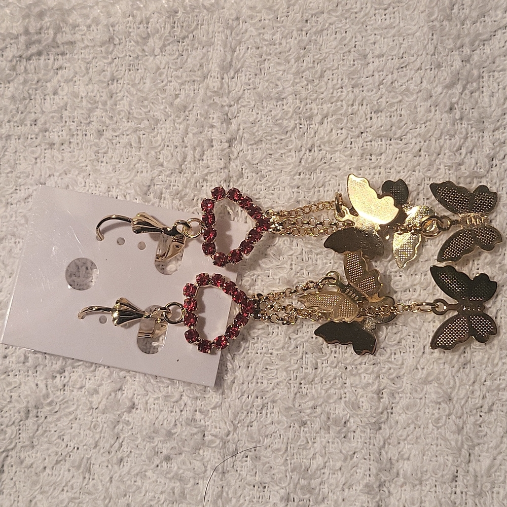 Heart earrings - Picture 2 of 2